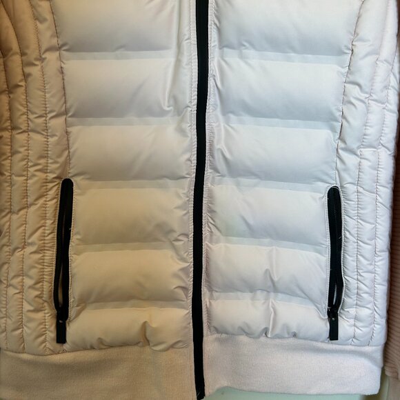 Mark New York Women's Performance Puffer Bomber Jacket Light Pink Sz Small - Picture 3 of 13